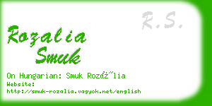 rozalia smuk business card